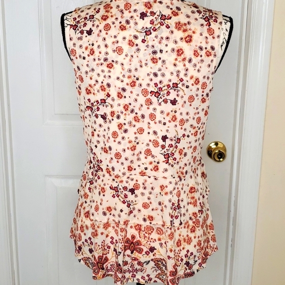 Style & Co floral ruffle top small - Picture 6 of 9